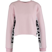 Baby Pink Cropped Sweatshirt
