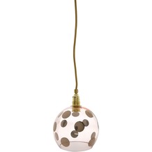 Lampe mit pinken Polkadots