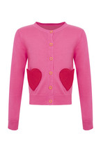 Pullover, Pink, Herztaschen