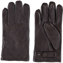 Handschuhe Leder dunkelbraun gefüttert