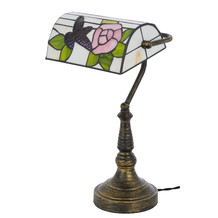 Brown Floral Table Lamp