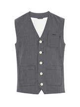 Blue & White Waistcoat