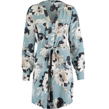 Hemdblusenkleid, Blumenmuster