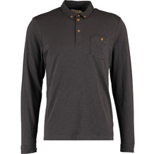 Charcoal Grey Long Sleeve Polo Shirt