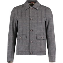 Tweed Jacke Grau Kariert
