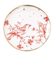 Red Holly Dessert Plates