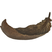 Bronze Tone Feather Ornament