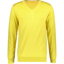Yellow V-Neck Jumper