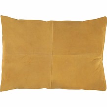 Yellow & Grey Buttoned Cushion