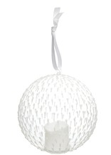 Clear Ball With LED Candle