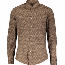 Brown Plane Print Shirt