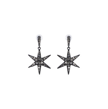 Black Star Earrings