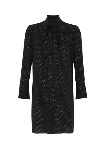 Black and Gold Spotted Dress