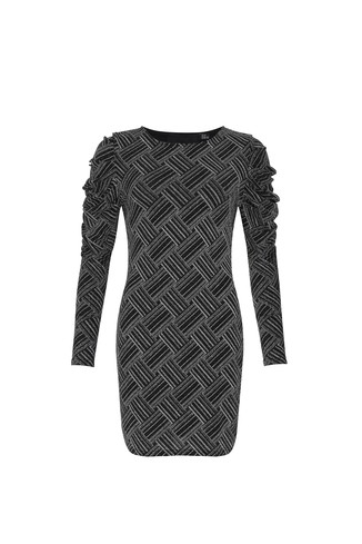 Black and Silver Dress