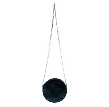 Green Velvet Round Handbag