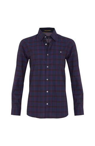 Purple Checked Shirt
