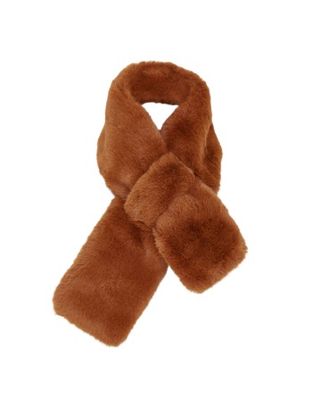 Rust Faux Fur Collar