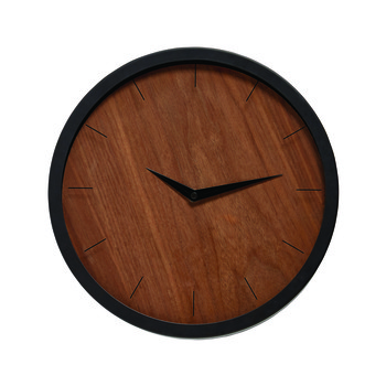 Black Darkwood Minimal Wall Clock