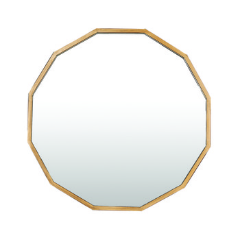 Hexagon Gold Wall Mirror