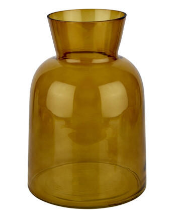 Amber Glass Vase