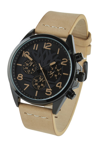 Beige and Black Watch