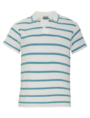 Blue and White Polo Shirt