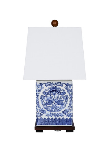 Blue Chinese Table Lamp