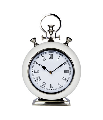 Cream Large Pocket Watch Clock