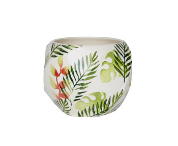 Garden Print Flower Pot