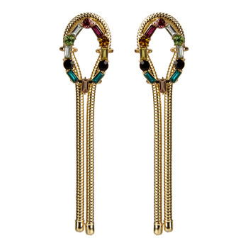 Gemstone Drop Earrings