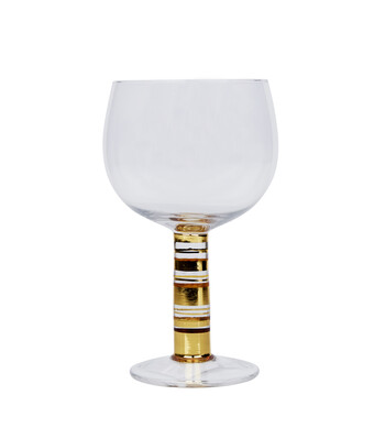 Gold Stemmed Glass Goblet
