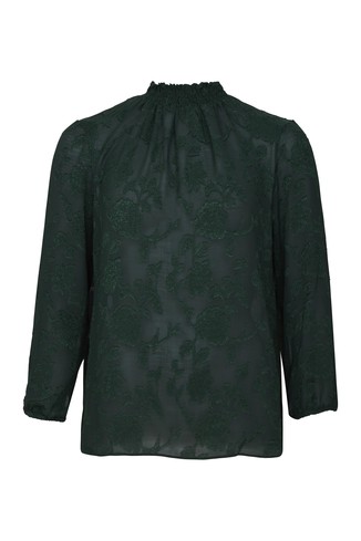 Green Lace Blouse