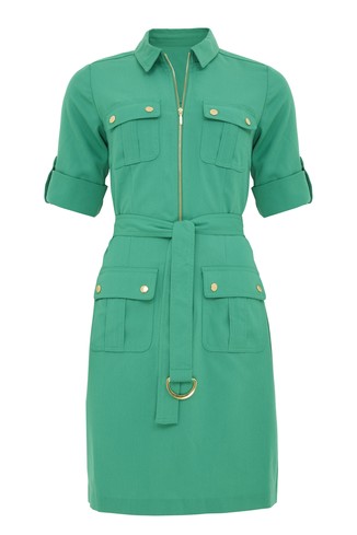 Green Shirt Dress
