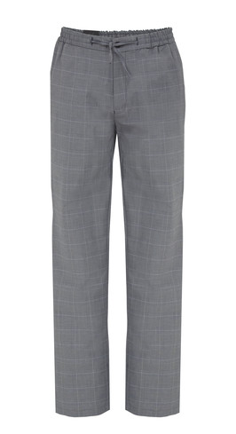 Grey Checked Trousers