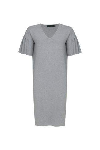 Grey Midi Jumper Dress