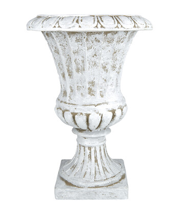 Grey Ornate Planter