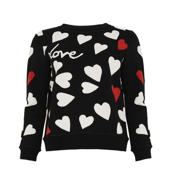 Heart Print Jumper