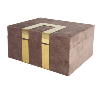 Mauve and Gold Jewellery Box