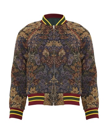 Mens Floral Bomber Jacket