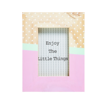 Pink Pale Wood Picture Frame