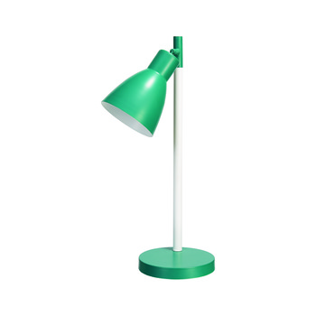 Mint White Green Metal Desk Lamp