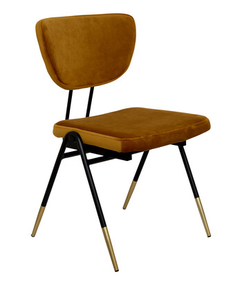 Mustard Velvet Desk Chair