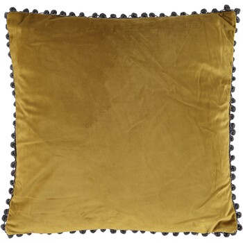 Olive Pom Pom Cushion