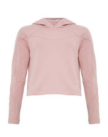 Pink Cropped Hoodie