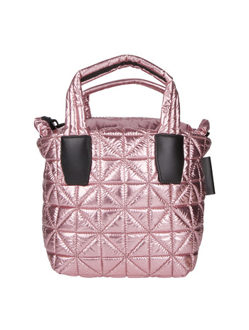Pink Quilted Tote Handbag