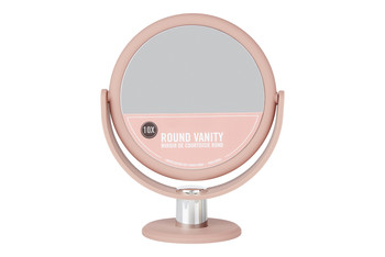 Pink Round Vanity Mirror