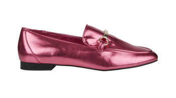 Pink Shiny Loafers