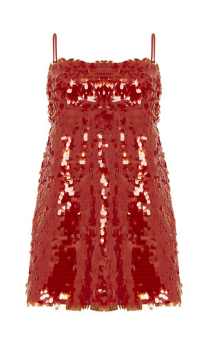Red Sequin Mini Dress