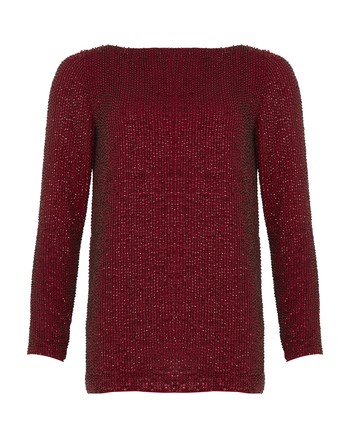 Red Sequin Top