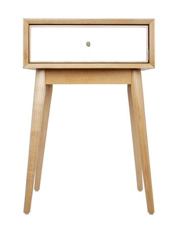 Side Table with Mirrored Draw